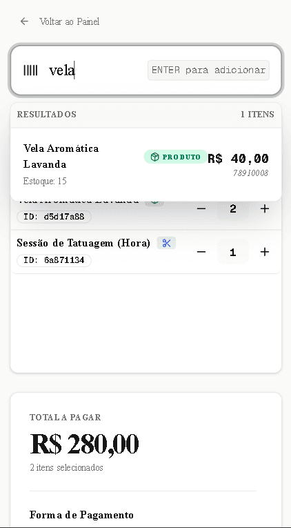 Frente de Caixa Mobile